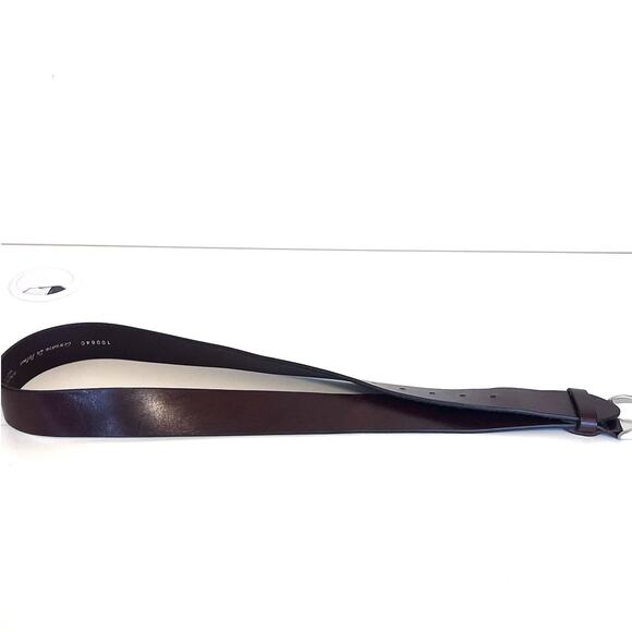 Gennaio Di Palma Leather Mens Belt Size 36 Chocolate Brown Made In Italy 100640 - Picture 3 of 6